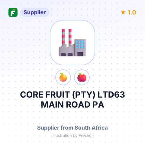 CORE FRUIT (PTY) LTD63 MAIN ROAD PA – summary card, no photo uploaded yet