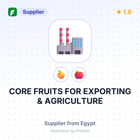 CORE FRUITS FOR EXPORTING & AGRICULTURE – summary card, no photo uploaded yet