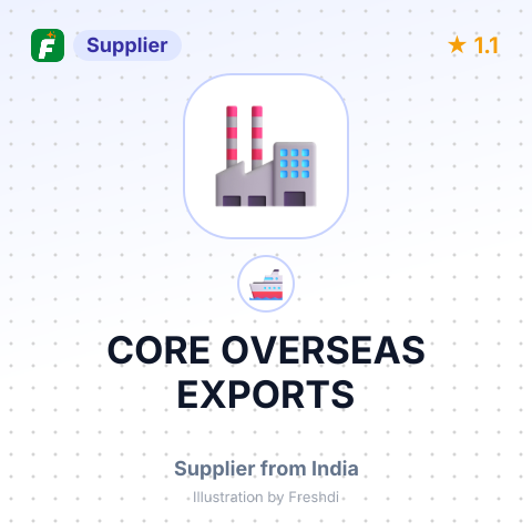 CORE OVERSEAS EXPORTS – summary card, no photo uploaded yet