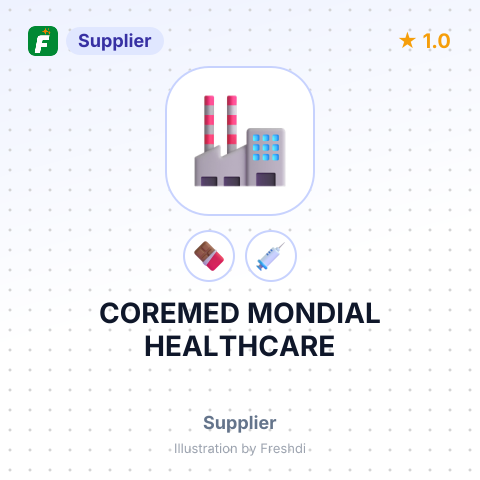 COREMED MONDIAL HEALTHCARE – summary card, no photo uploaded yet