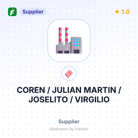 COREN / JULIAN MARTIN / JOSELITO / VIRGILIO – summary card, no photo uploaded yet