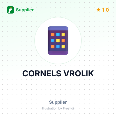 CORNELS VROLIK – summary card, no photo uploaded yet