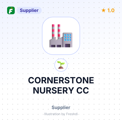 CORNERSTONE NURSERY CC – summary card, no photo uploaded yet