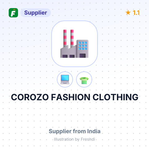 COROZO FASHION CLOTHING – summary card, no photo uploaded yet