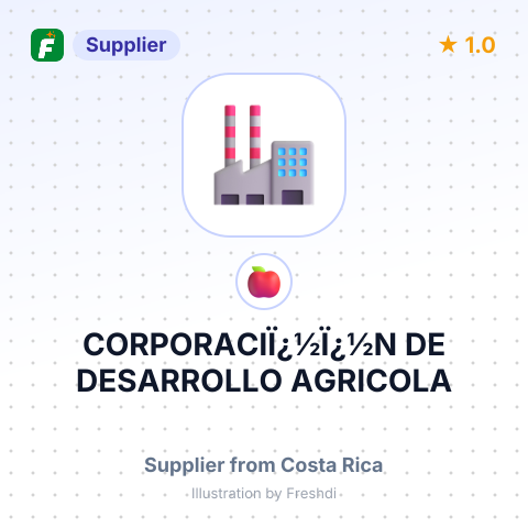 CORPORACIÏ¿½Ï¿½N DE DESARROLLO AGRICOLA – summary card, no photo uploaded yet