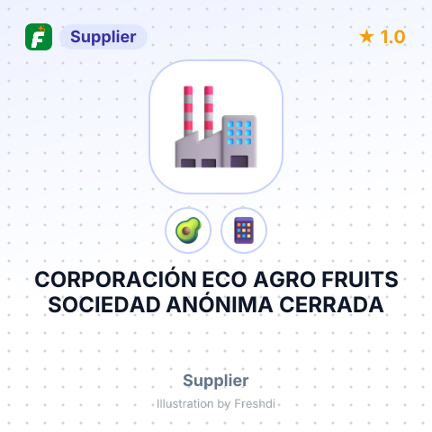 CORPORACIÓN ECO AGRO FRUITS SOCIEDAD ANÓNIMA CERRADA – summary card, no photo uploaded yet