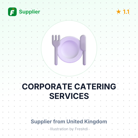 CORPORATE CATERING SERVICES – summary card, no photo uploaded yet