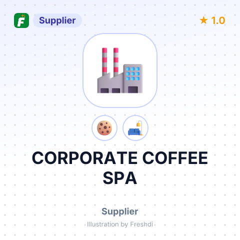 CORPORATE COFFEE SPA – summary card, no photo uploaded yet