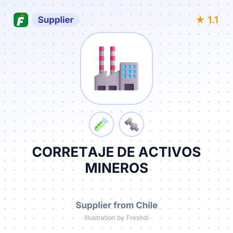 CORRETAJE DE ACTIVOS MINEROS – summary card, no photo uploaded yet