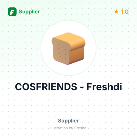 COSFRIENDS – summary card, no photo uploaded yet
