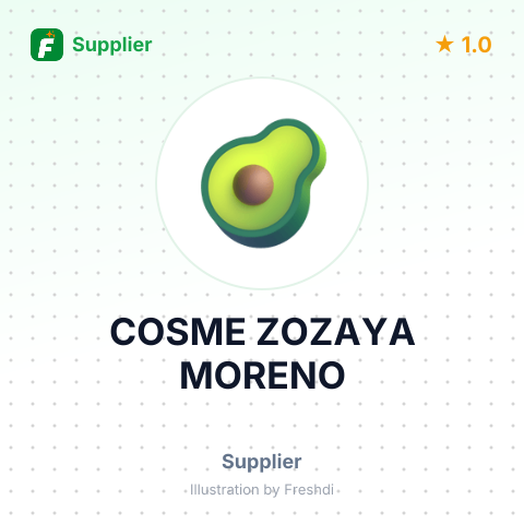 COSME ZOZAYA MORENO – summary card, no photo uploaded yet