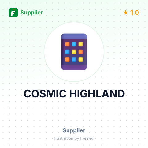 COSMIC HIGHLAND – summary card, no photo uploaded yet