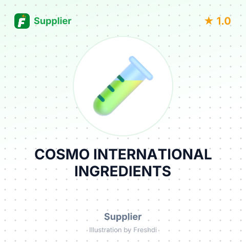 COSMO INTERNATIONAL INGREDIENTS – summary card, no photo uploaded yet