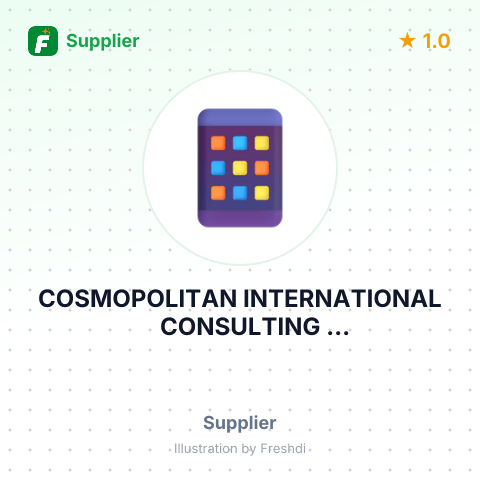 COSMOPOLITAN INTERNATIONAL CONSULTING INCPIERRE@INTERNATIONALDAIRYFARMS. COM – summary card, no photo uploaded yet