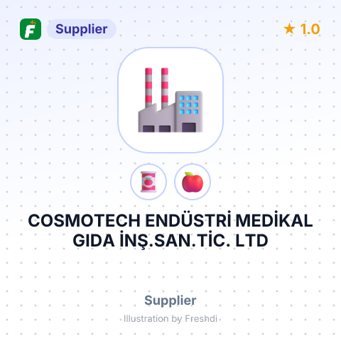 COSMOTECH ENDÜSTRİ MEDİKAL GIDA İNŞ.SAN.TİC. LTD – summary card, no photo uploaded yet