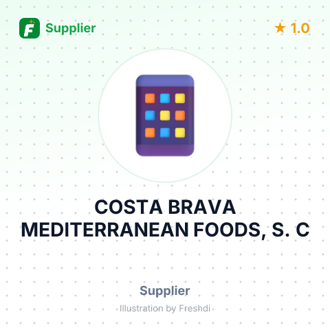 COSTA BRAVA MEDITERRANEAN FOODS, S. C – summary card, no photo uploaded yet