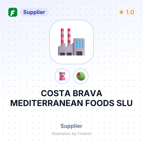 COSTA BRAVA MEDITERRANEAN FOODS SLU – summary card, no photo uploaded yet