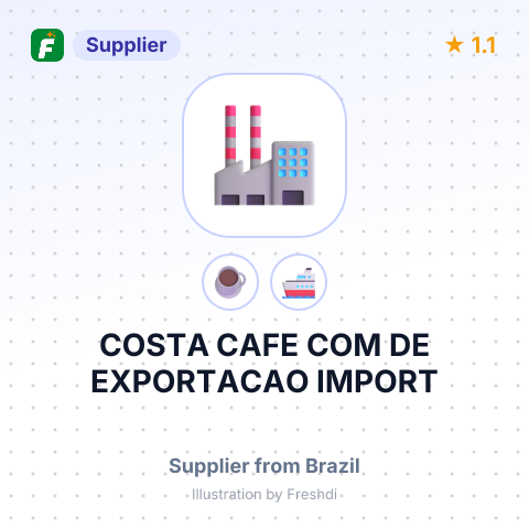 COSTA CAFE COM DE EXPORTACAO IMPORT – summary card, no photo uploaded yet