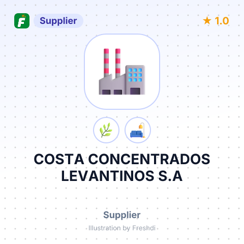 COSTA CONCENTRADOS LEVANTINOS S.A – summary card, no photo uploaded yet