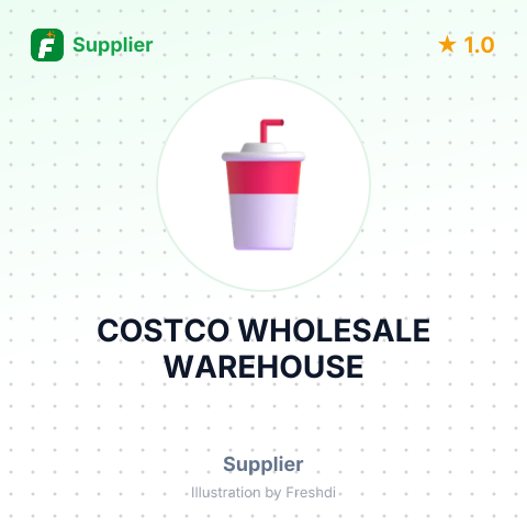 COSTCO WHOLESALE WAREHOUSE – summary card, no photo uploaded yet