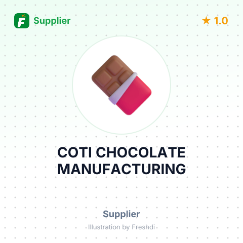 COTI CHOCOLATE MANUFACTURING – summary card, no photo uploaded yet