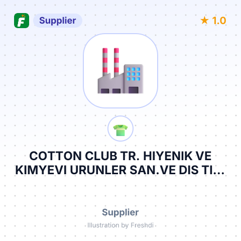 COTTON CLUB TR. HIYENIK VE KIMYEVI URUNLER SAN.VE DIS TIC. A.S – summary card, no photo uploaded yet