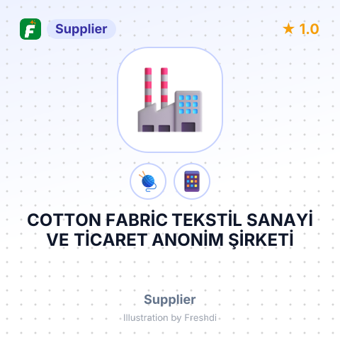 COTTON FABRİC TEKSTİL SANAYİ VE TİCARET ANONİM ŞİRKETİ – summary card, no photo uploaded yet