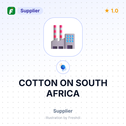 COTTON ON SOUTH AFRICA – summary card, no photo uploaded yet