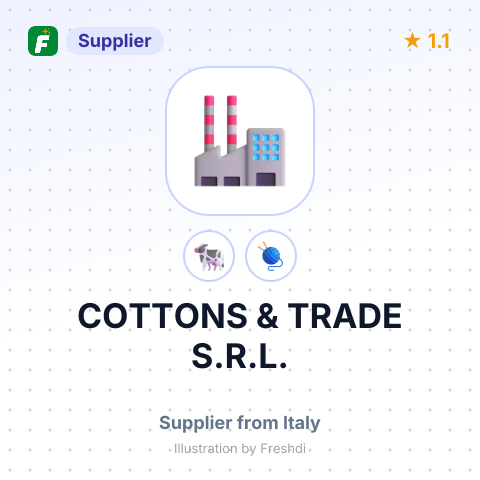 COTTONS & TRADE S.R.L. – summary card, no photo uploaded yet