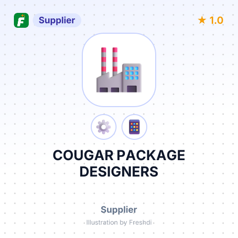 COUGAR PACKAGE DESIGNERS – summary card, no photo uploaded yet