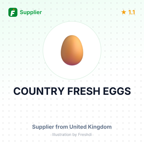 COUNTRY FRESH EGGS – summary card, no photo uploaded yet