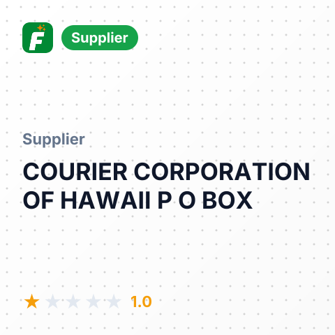 COURIER CORPORATION OF HAWAII P O BOX – summary card, no photo uploaded yet