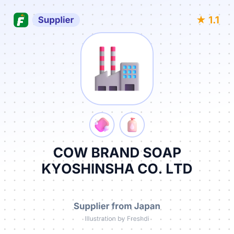 COW BRAND SOAP KYOSHINSHA CO. LTD – summary card, no photo uploaded yet