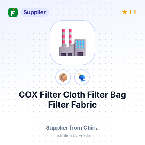 COX Filter Cloth Filter Bag Filter Fabric – summary card, no photo uploaded yet