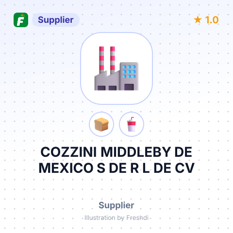 COZZINI MIDDLEBY DE MEXICO S DE R L DE CV – summary card, no photo uploaded yet