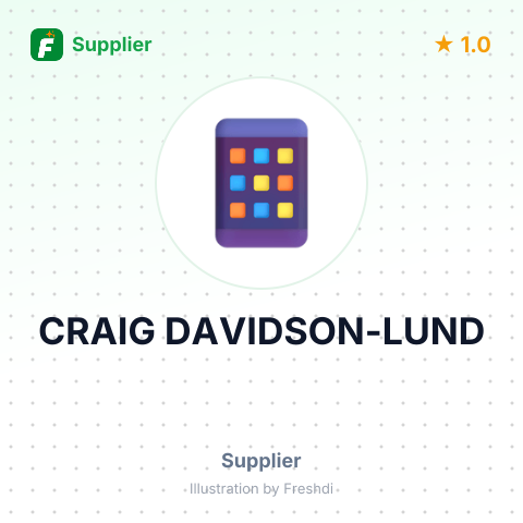 CRAIG DAVIDSON-LUND – summary card, no photo uploaded yet