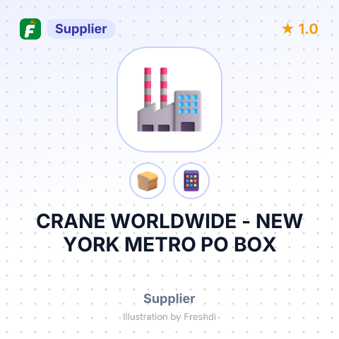 CRANE WORLDWIDE - NEW YORK METRO PO BOX – summary card, no photo uploaded yet