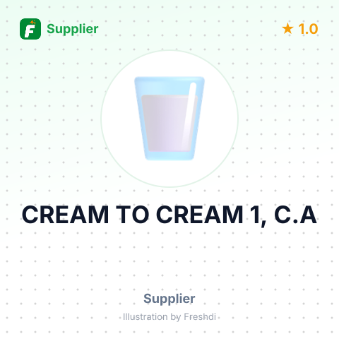 CREAM TO CREAM 1, C.A – summary card, no photo uploaded yet