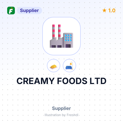 CREAMY FOODS LTD – summary card, no photo uploaded yet