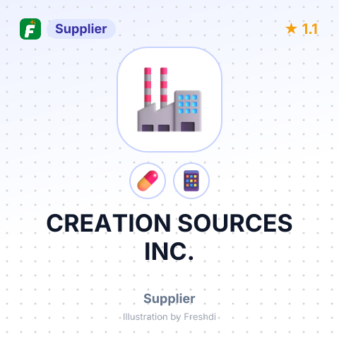 CREATION SOURCES INC. – summary card, no photo uploaded yet