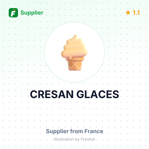 CRESAN GLACES – summary card, no photo uploaded yet