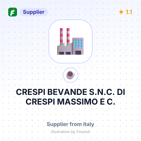 CRESPI BEVANDE S.N.C. DI CRESPI MASSIMO E C. – summary card, no photo uploaded yet