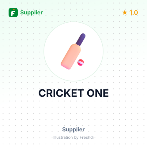 CRICKET ONE – summary card, no photo uploaded yet
