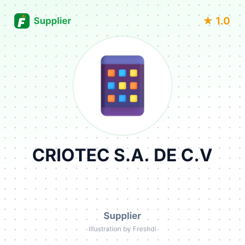 CRIOTEC S.A. DE C.V – summary card, no photo uploaded yet