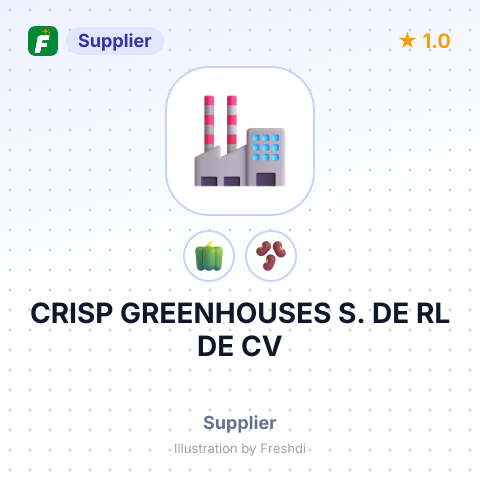 CRISP GREENHOUSES S. DE RL DE CV – summary card, no photo uploaded yet