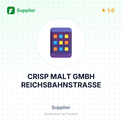 CRISP MALT GMBH REICHSBAHNSTRASSE – summary card, no photo uploaded yet