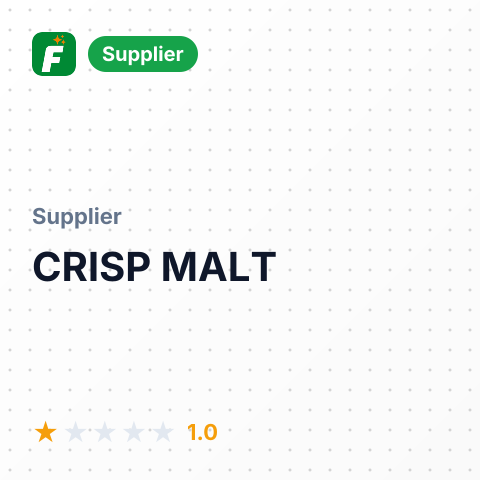 CRISP MALT – summary card, no photo uploaded yet