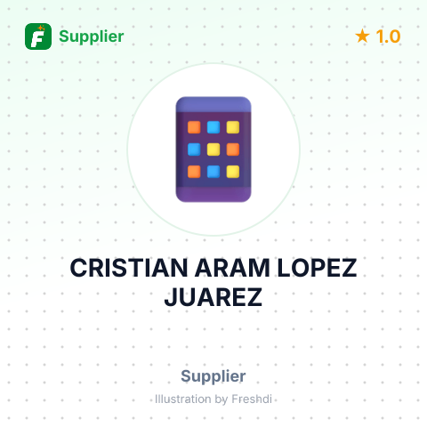 CRISTIAN ARAM LOPEZ JUAREZ – summary card, no photo uploaded yet