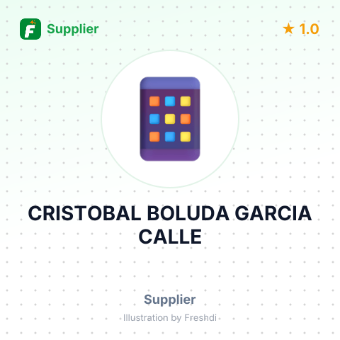 CRISTOBAL BOLUDA GARCIA CALLE – summary card, no photo uploaded yet