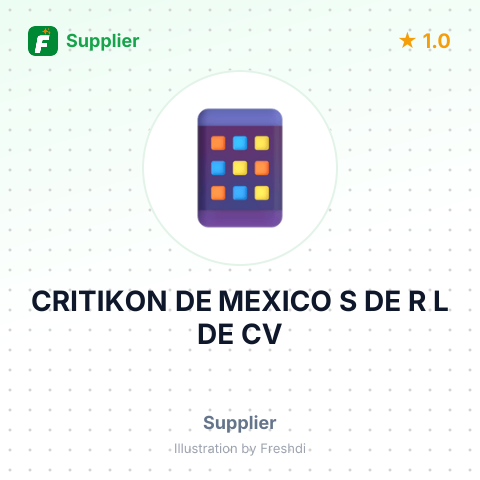 CRITIKON DE MEXICO S DE R L DE CV – summary card, no photo uploaded yet